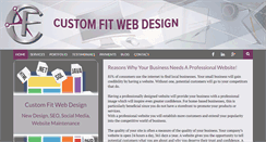 Desktop Screenshot of customfitwebdesign.com