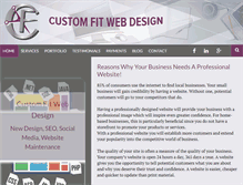 Tablet Screenshot of customfitwebdesign.com